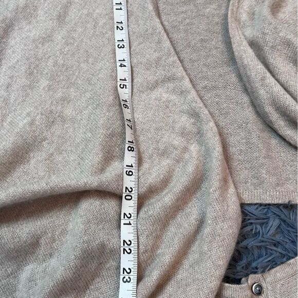 Hayden Cream Oatmeal 100% Cashmere Cardigan Size M - Picture 6 of 6